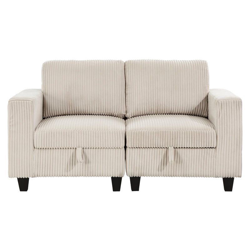 Walterboro-(2)Love Seat with Storage, Storage Pouches and Charging Ports image