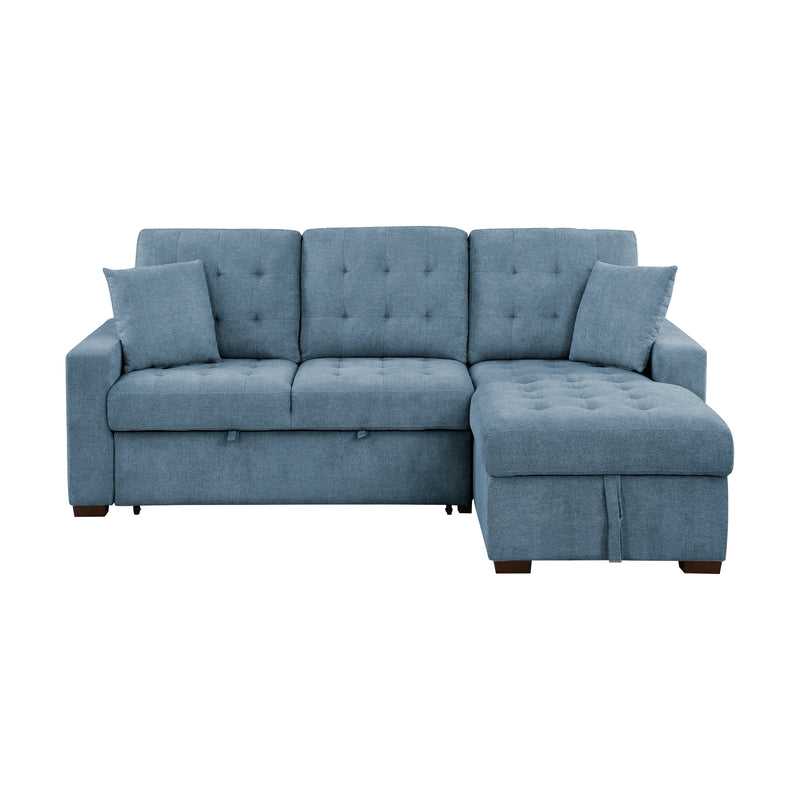 Waitsfield-(2)2-Piece Sectional with Right Chaise, Pull-out Bed and Hidden Storage image