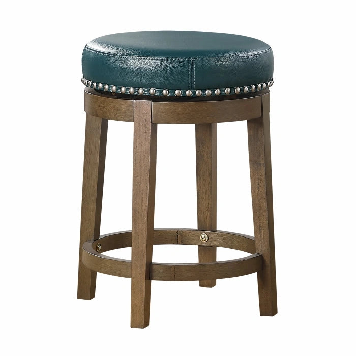 5681GEN-24 - Round Swivel Counter Height Stool, Green
