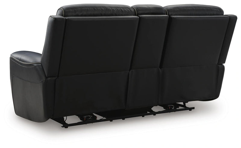 5Z-Comfort Power Reclining Loveseat with Console