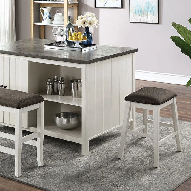 Heidelberg 4 Pc Counter Ht Table Set with Bench