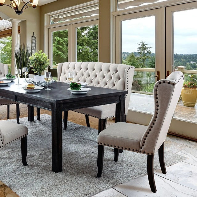 Sania 9 Pc Dining Table Set Rustic
