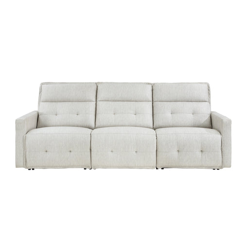 Salida-(3)Power Double Reclining Sofa with Power Headrests image