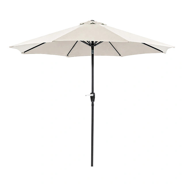 Soli 9' Outdoor Umbrella w/ Auto Tilt + 21" Round Base