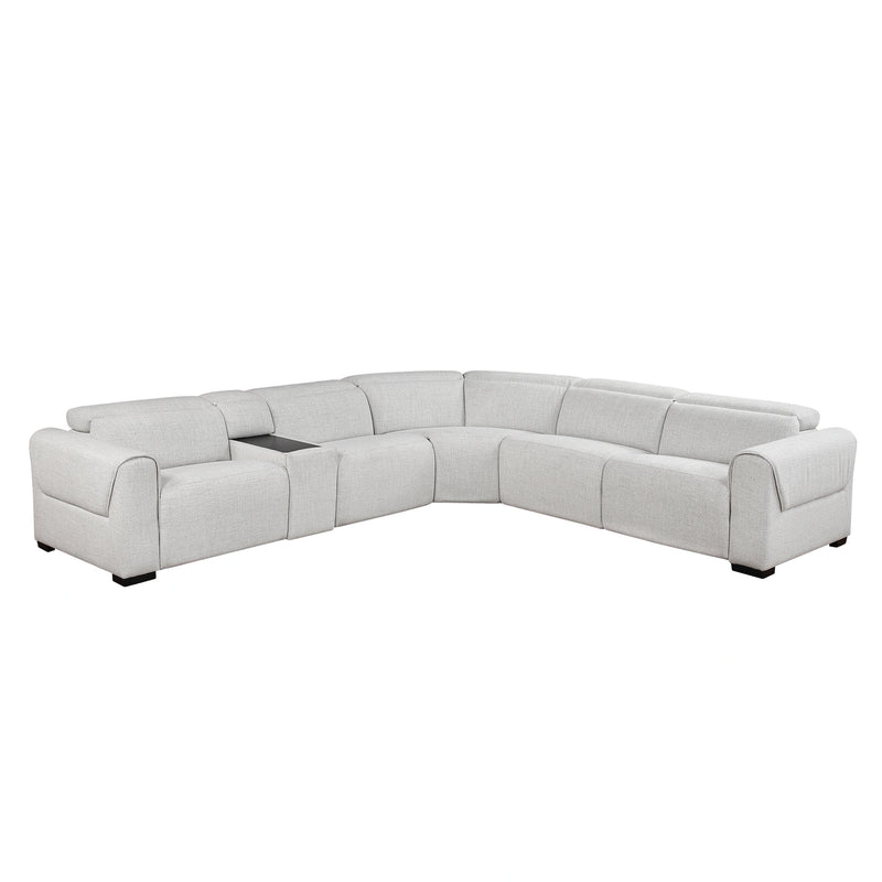 McPherson-(6)6-Piece Modular Power Reclining Sectional with Power Headrests, Charging Ports image