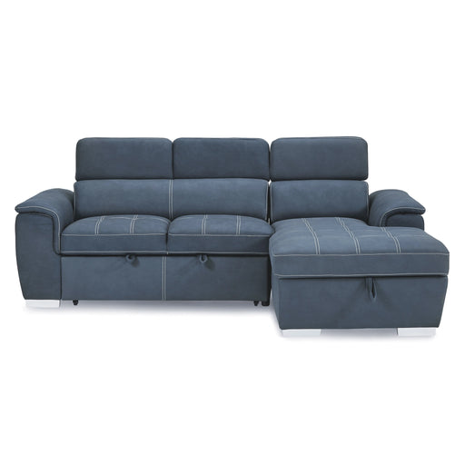 Ferriday-(2)2-Piece Sectional with Adjustable Headrests, Pull-out Bed and Right Chaise with Hidden Storage image
