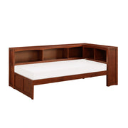 Rowe-(3) Twin Bookcase Corner Platform Bed image