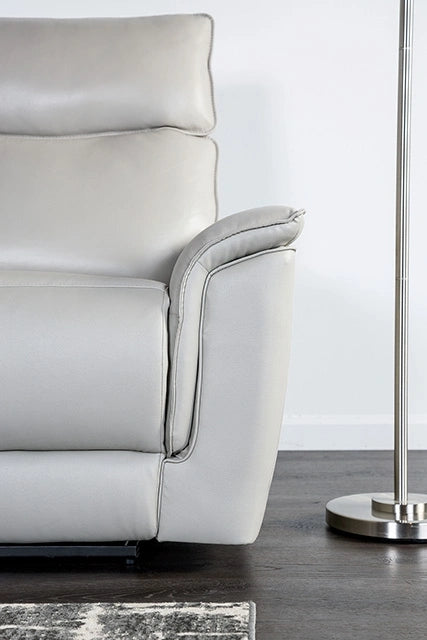 Bienne Sofa Manual Recliner White & Black