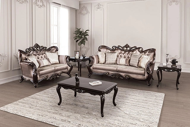 Albacete Loveseat Campage & Walnut