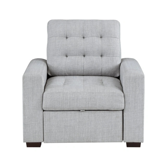 9916GY-1 - Chair with Pull-out Ottoman