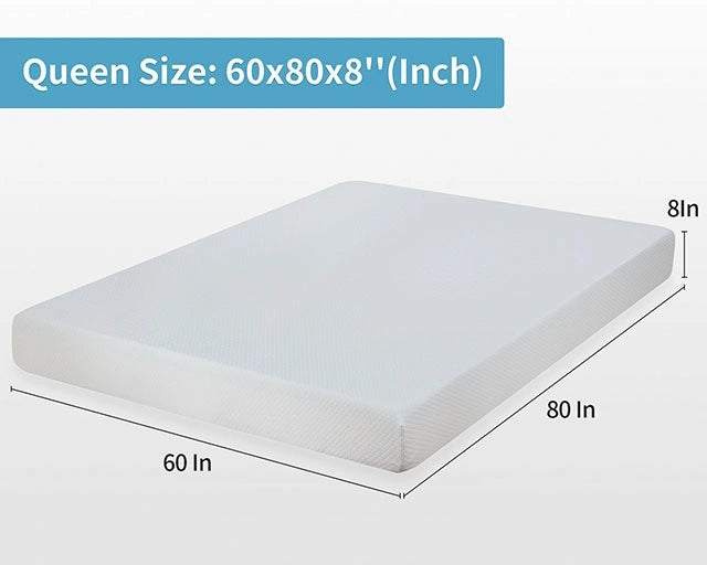 Artemisia 8" Cal. King, E.King, Full, & Queen Memory Foam Mattress
