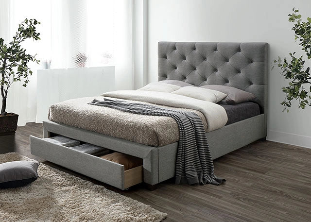 SYBELLA Cal.King, E.King, Queen, Full, & Twin Bed, Beige
