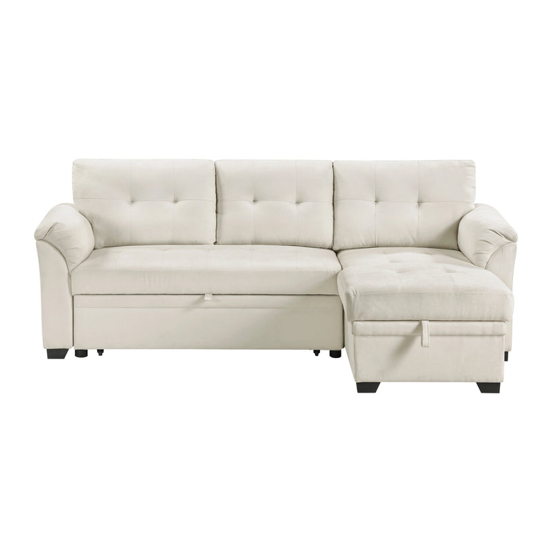 Elara-(3)2-Piece Reversible Sectional with Pull-out Bed, Reversible Chaise and Hidden Storage image