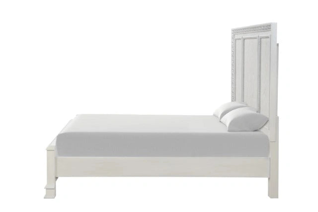 Stella Mia E.King & Queen Bed White & White