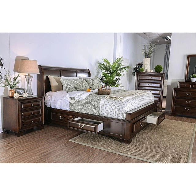 Brandt Brown Cherry Cal.King, E.King & Queen Bed