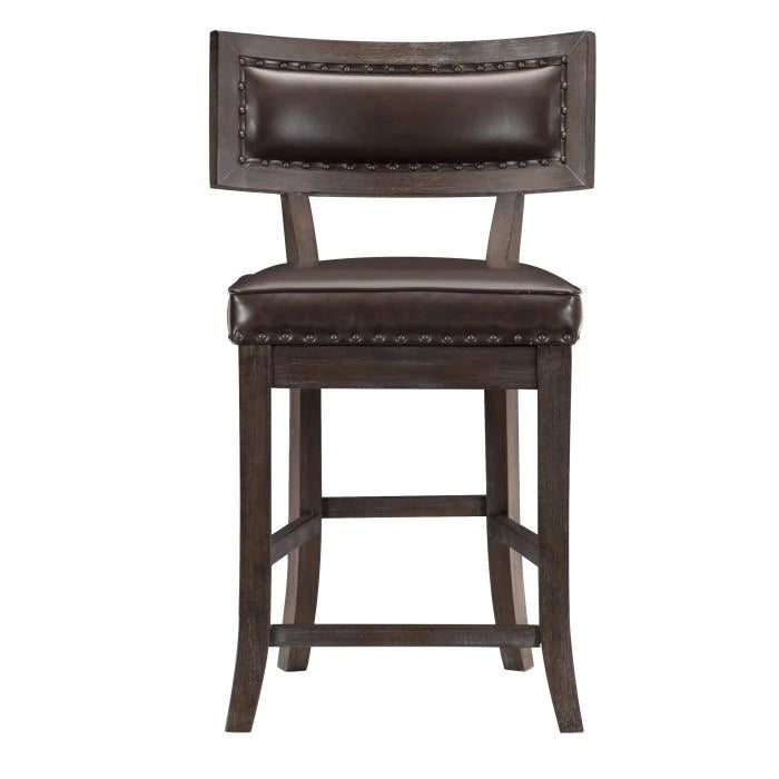 Oxton Counter Hight Chair in Dark Cherry (Set of 2)