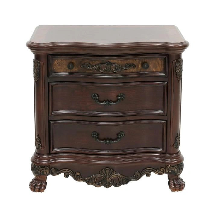 Deryn Park 3 Drawer Nightstand in Cherry 2243-4