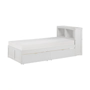Galen-(3) Twin Bookcase Platform Bed with Storage Boxes image