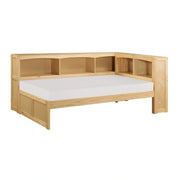 Bartly-(3) Twin Bookcase Corner Platform Bed image