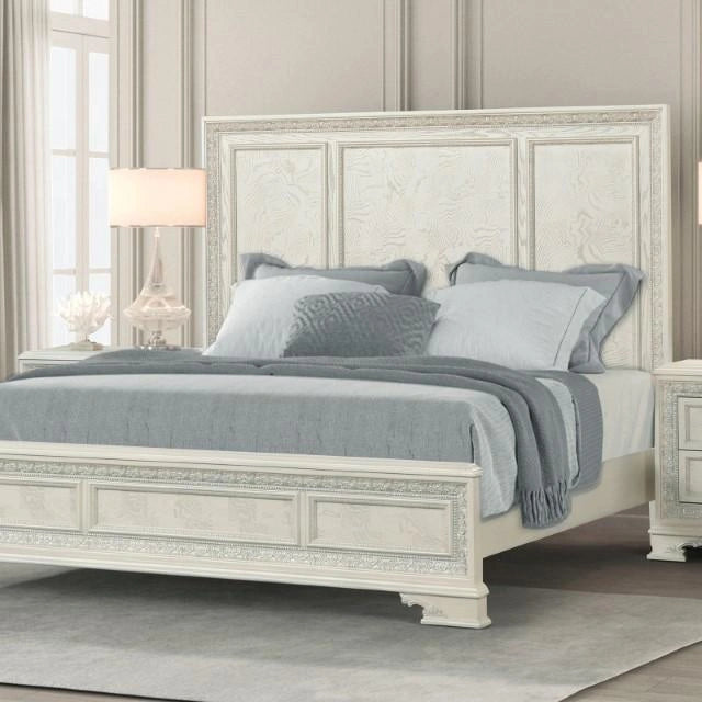 Stella Mia Bed White & White
