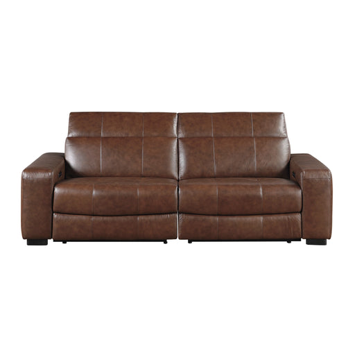 Sutton-(2)Power Double Reclining Love Seat with Power Headrests and Charging Ports image