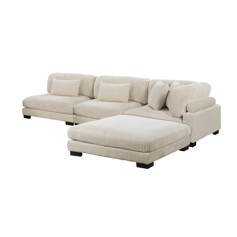Traverse-(4)4-Piece Modular Sectional with Ottoman image
