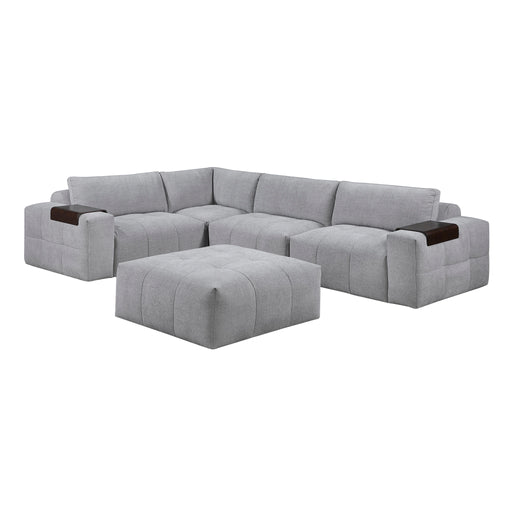 Tidal-(5)5-Piece Modular Sectional with Ottoman image