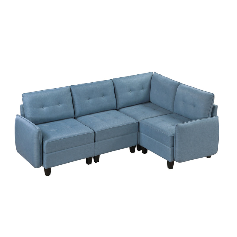 Garren-(4)4-Piece Sectional with Storage image