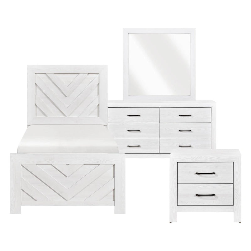 Corbin 4 & 5 Piece Bed Set White image