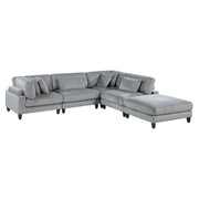 Robstown-(5)5-Piece Modular Sectional with Ottoman image