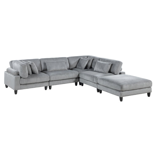 Robstown-(5)5-Piece Modular Sectional with Ottoman image