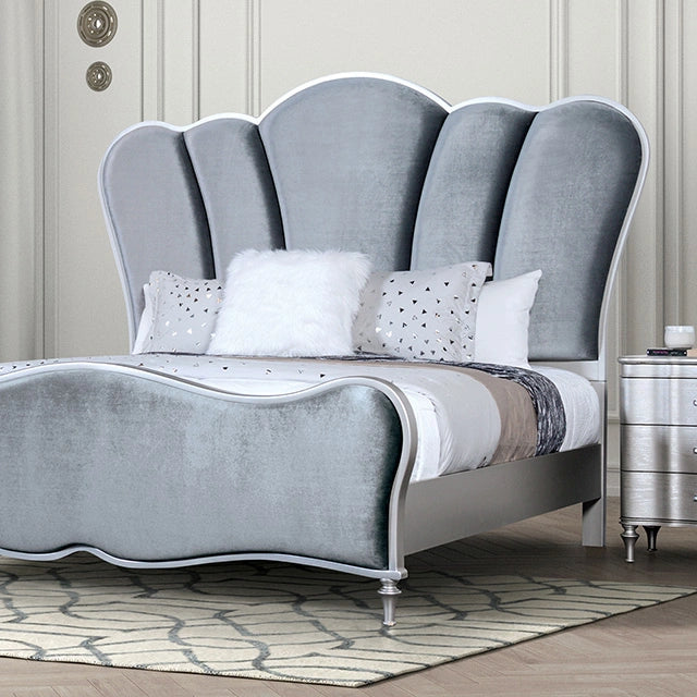 Melodi Parc E.King & Queen Bed Black & Silver