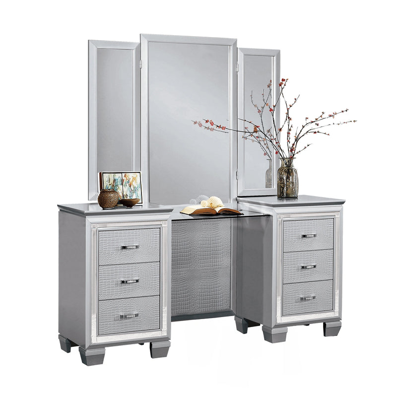 Allura-(3) Dressing Table with Mirror image
