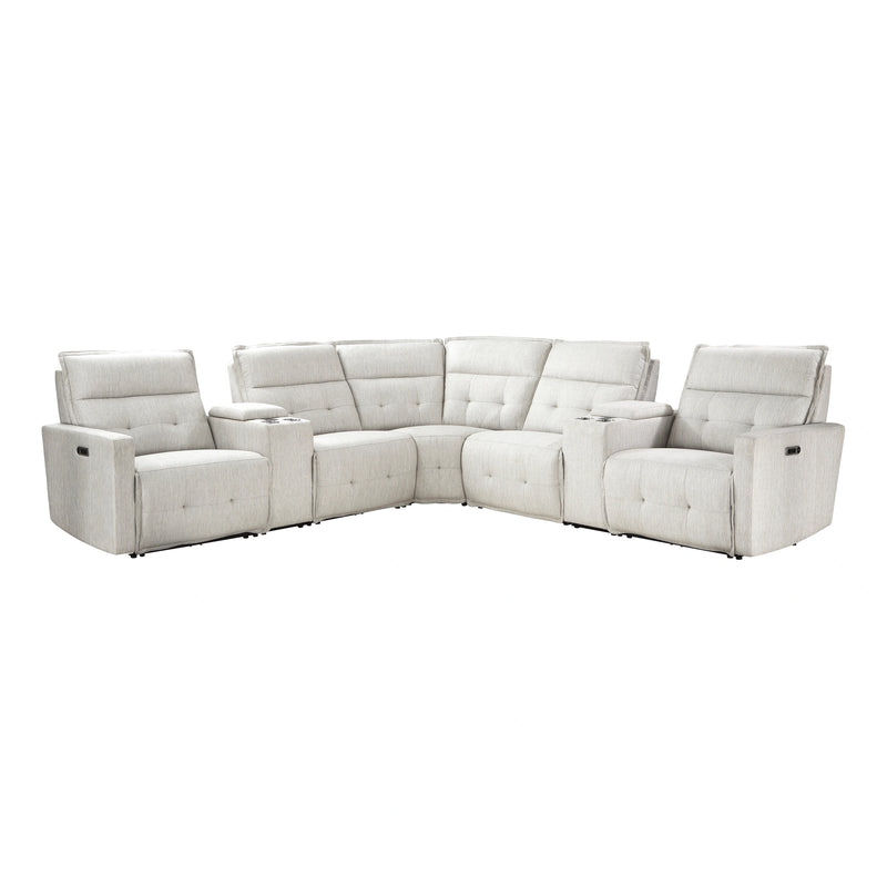 Salida-(7)7-Piece Modular Power Reclining Sectional with Power Headrests image