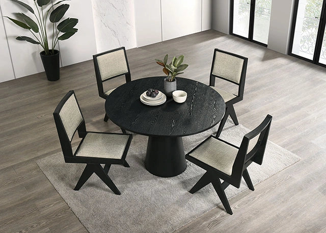 Tottenham 5 Pc Dining Table Set Black