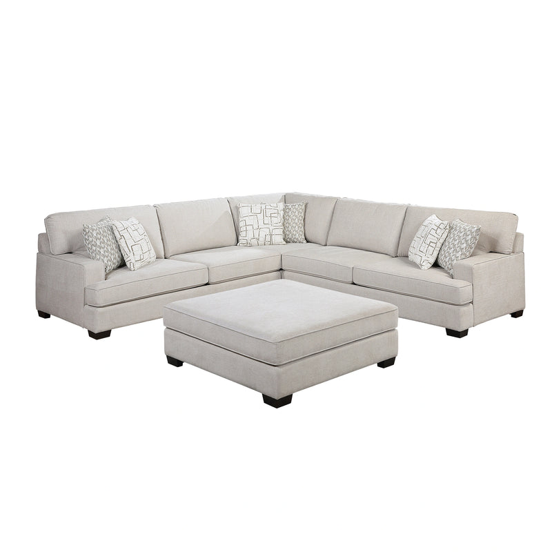 Livia-(4)4-Piece Sectional with Ottoman image