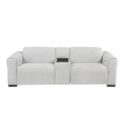 McPherson-(3)Power Double Reclining Love Seat with Center Console and Power Headrests, Charging Ports image