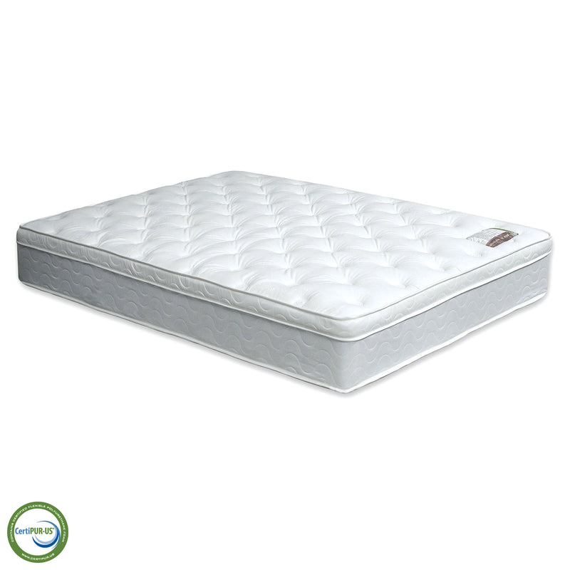 Bird Of Paradise White 11" Euro Pillow Top Mattress, Cal.King, E.King, Full, Queen