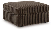 Midnight-Madness Oversized Accent Ottoman - Chocolate