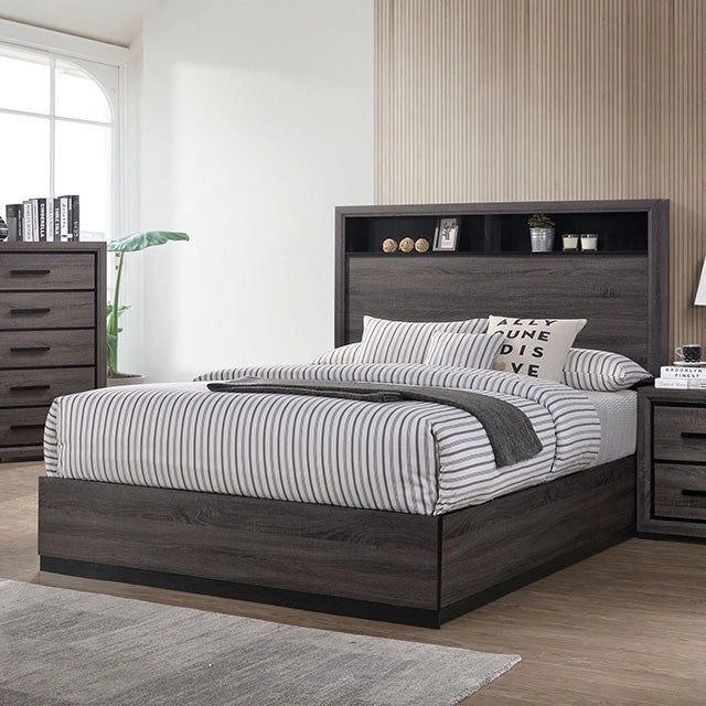 Conwy Gray Cal.King, E,King, & Queen Bed