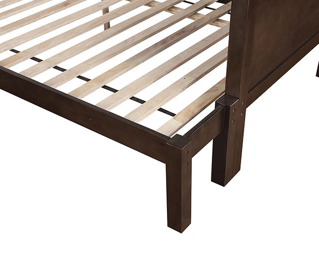 STAMOS Full/Full, Twin/Full, & Twin/twin Bunk Bed, Walnut