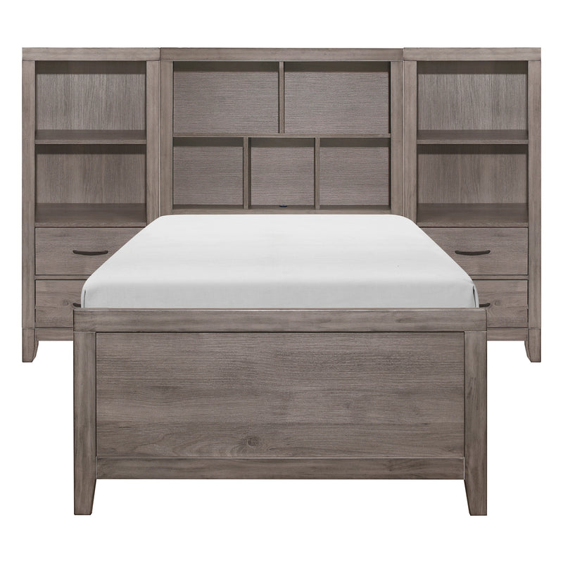 Woodrow-3pc Set Twin Wall Bed (TB+2PNS) image