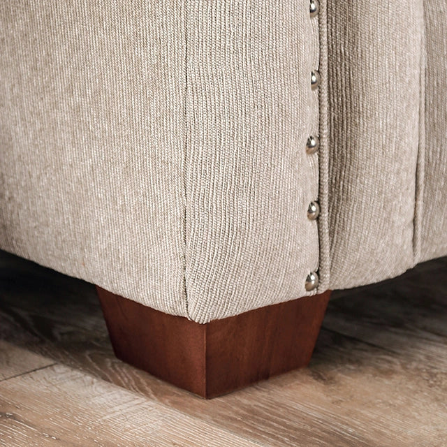 BELSIZE Loveseat Grey, Beige, & Choclate