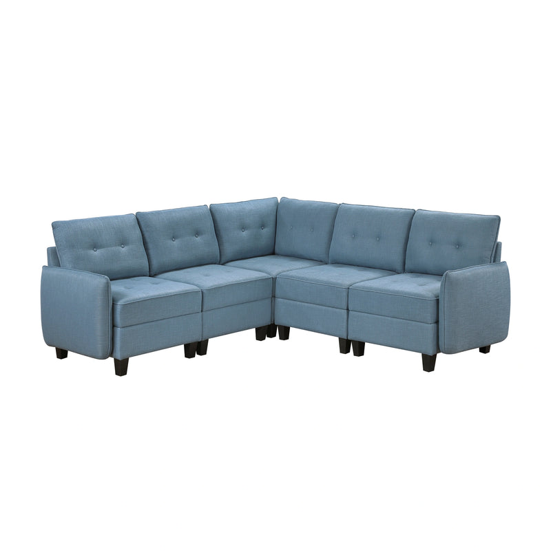Garren-(5)5-Piece Sectional with Storage image