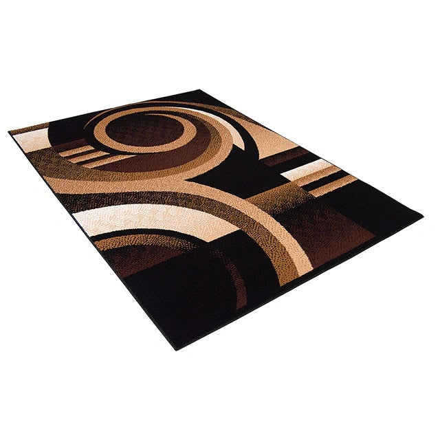 Blitar Brown Black, Brown Cream, & Gray 5' X 7' Area Rug
