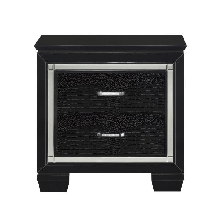 Allura Nightstand in Black 1916BK-4