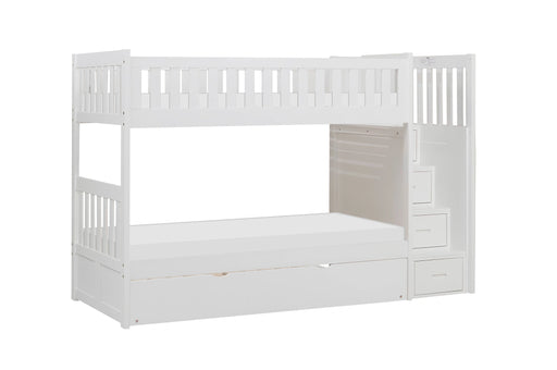 Galen-(5) Twin/Twin Step Bunk Bed with Twin Trundle image